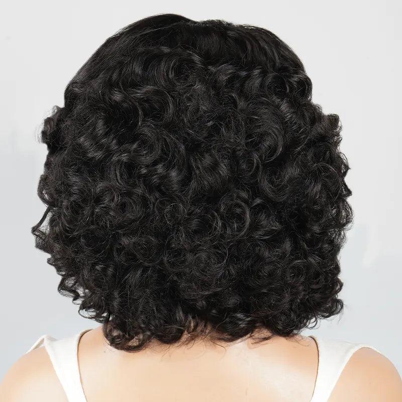 13x4 Bouncy Bob Rose Curly Lace Front Human Hair Wig - SHINE HAIR WIG