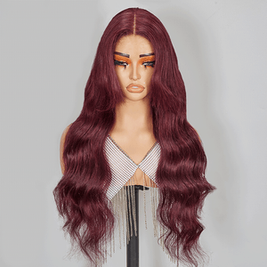 9x6 Glueless 99J Color Pre-All Body Wave Wig