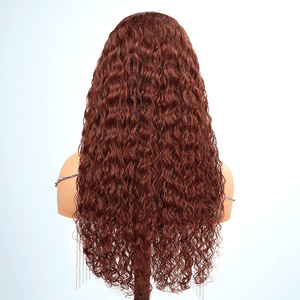 9x6 Glueless Hottest Micro Knots Reddish Brown Curly Wig