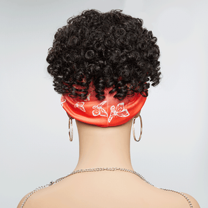 Glueless 3s Throw & Go Bob Headband With Bangs Curly Wig