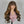 Glueless Brown Highlight Brazilian Body Wave Bangs Wig