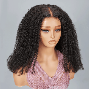 9x6 Glueless Kinky Curly Lace Pre-Cut Glueless Wig