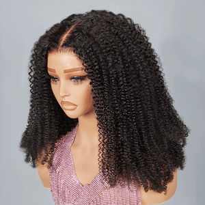 9x6 Glueless Kinky Curly Lace Pre-Cut Glueless Wig