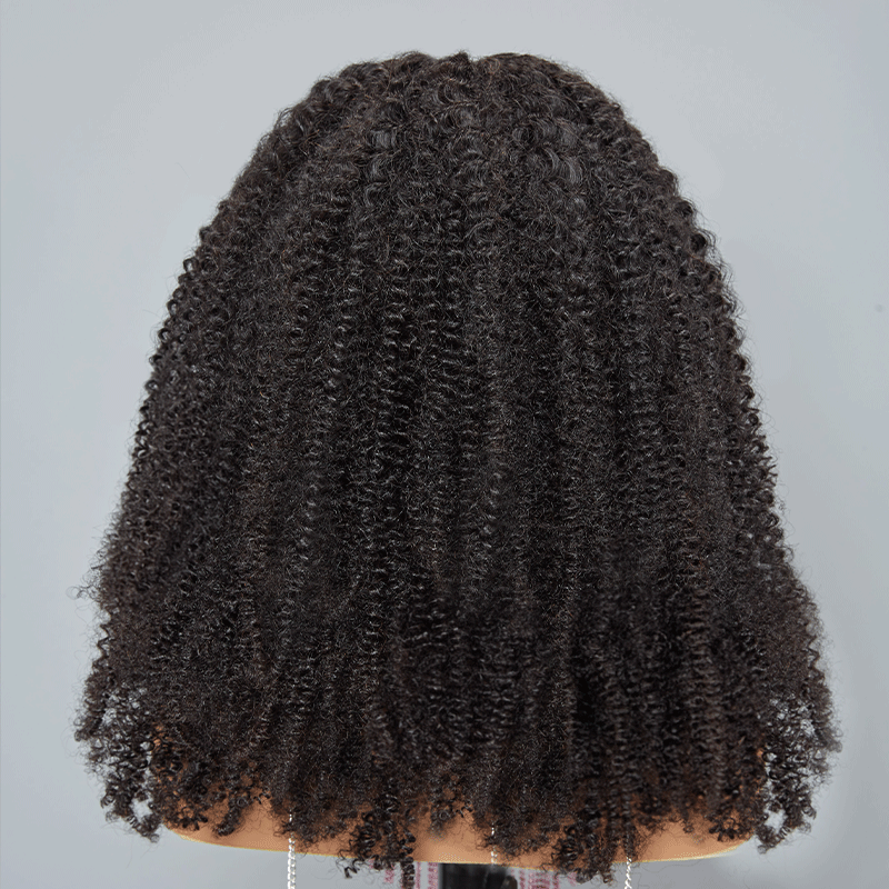 9x6 Glueless Kinky Curly Lace Pre-Cut Glueless Wig