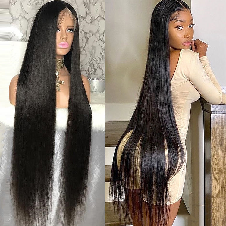 Hd Transparent Lace Frontal Wig 4x4 Lace Closure Wig Straight 13x4